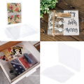 Custom PET Soft Transparent Greeting Cards Clear PVC Gift Box